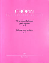 Vingt-quatre Preludes, Op. 28 / Prelude, Op. 45 piano sheet music cover